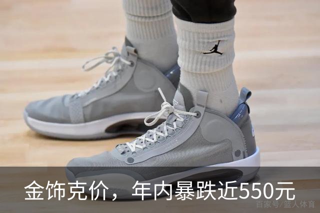 金饰克价，年内暴跌近550元